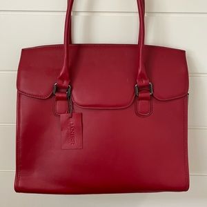 Red Leather Tote